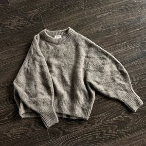 NWOT COS mohair sweater, greige, M